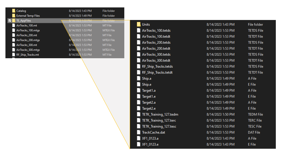 TE_AppFiles folder