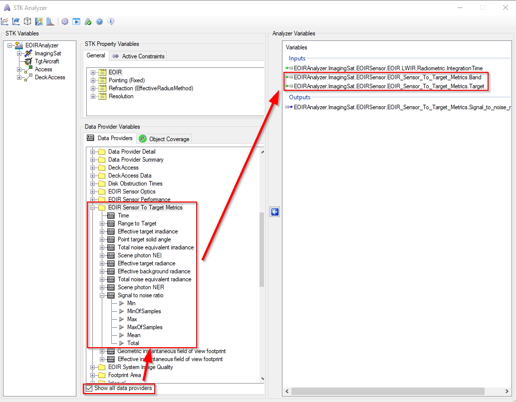 Analyzer Variable Setup