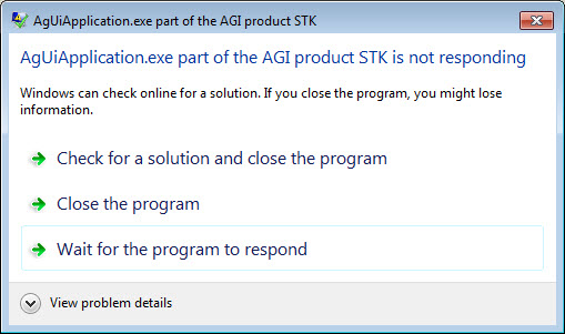 AgUiApplication.exe error
