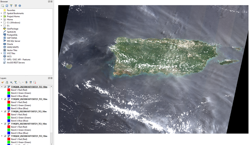 Puerto Rico in QGIS