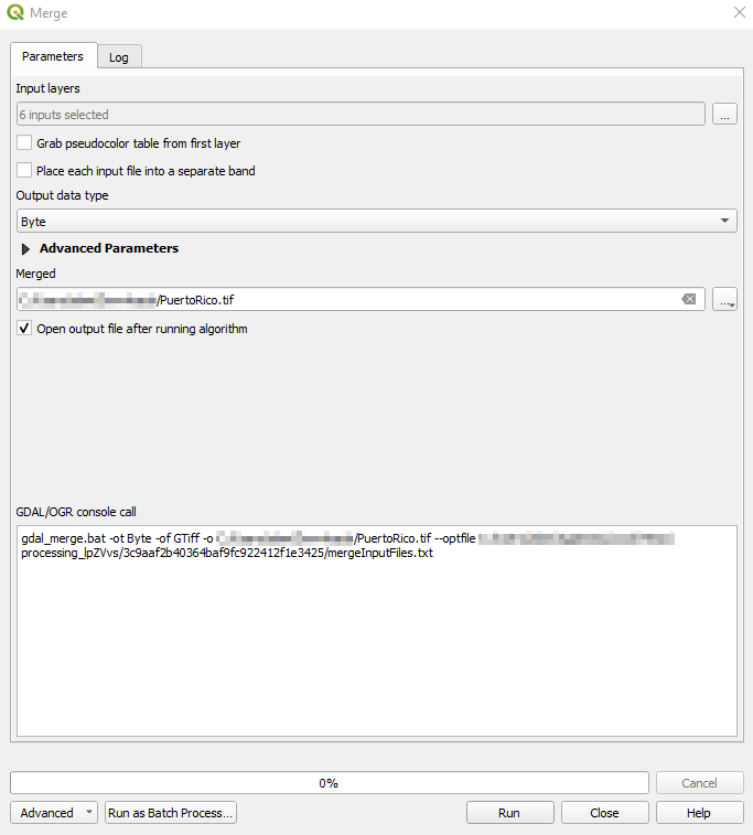 QGIS Merge